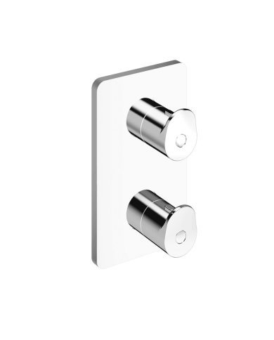 Façade douche thermostatique 2 sorties Botte - Ondyna