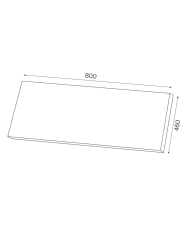 Plan de travail 600/800/1000/1200 - Cifial