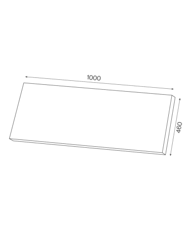 Plan de travail 600/800/1000/1200 - Cifial