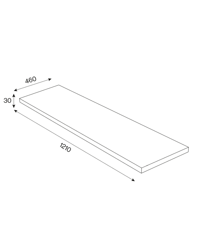 Plan de travail 600/800/1000/1200 - Cifial