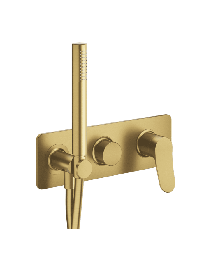 Façade douche/bain douche mitigeur 2 sorties Botte - Ondyna