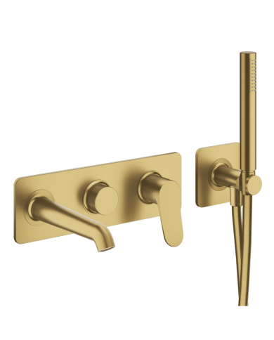 Façade bain douche mitigeur 2 sorties Botte - Ondyna