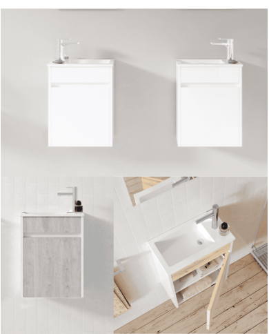 Composition meuble suspendu lave-mains XS - Cifial