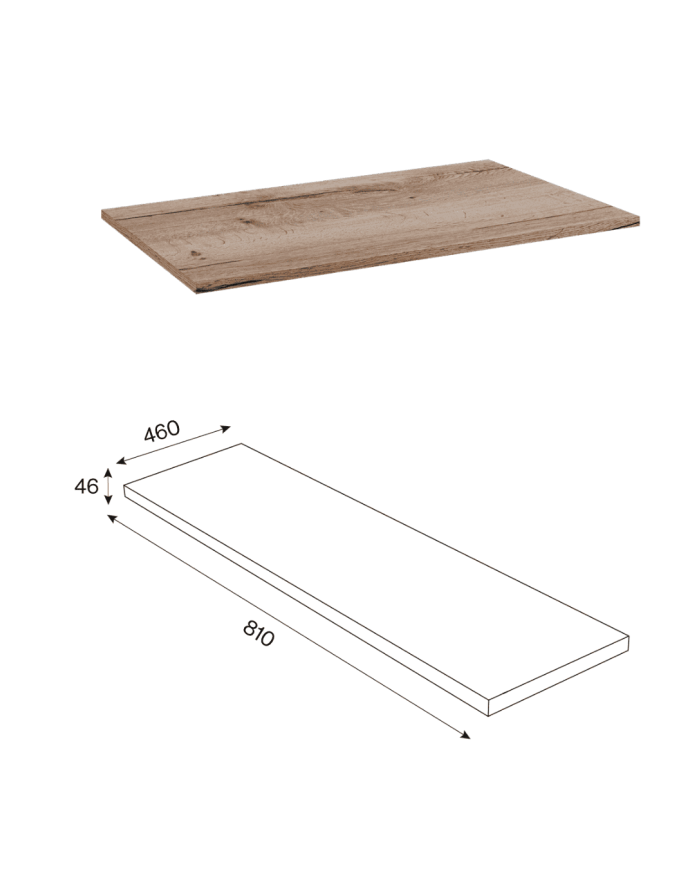 Meuble 800mm de salle de bain Sierra - Cifial
