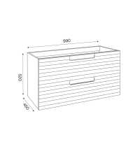 Meuble 1000mm de salle de bain Sierra - Cifial