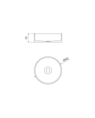 Vasque à poser diam 40cm Circle - Cifial