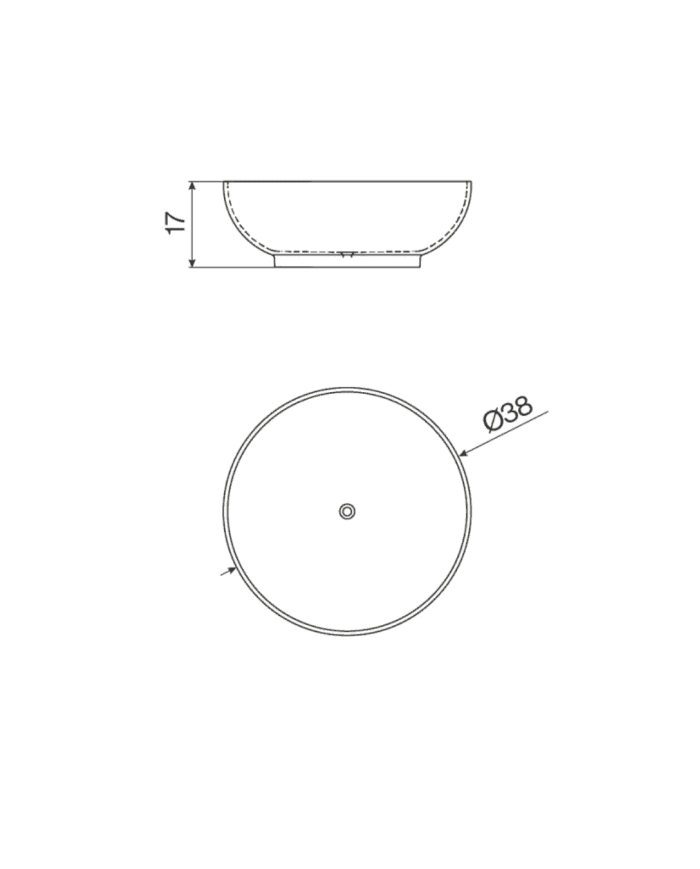 Vasque à poser diam 38cm Bowl - Cifial