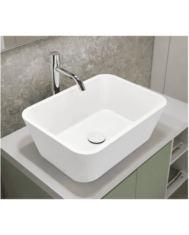 vasque à poser cifial | Acqua 48x34 noir et blanc