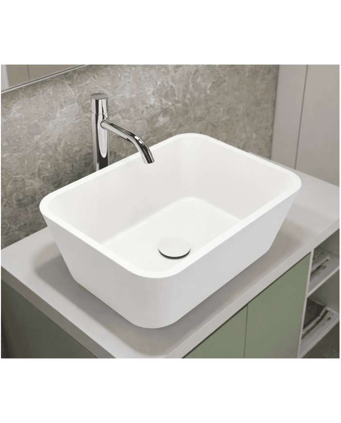 vasque à poser cifial | Acqua 48x34 noir et blanc