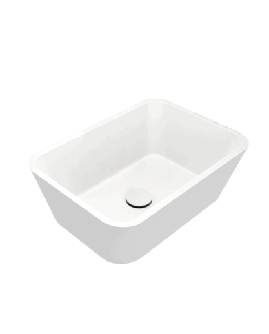 vasque à poser cifial | Acqua 48x34 noir et blanc