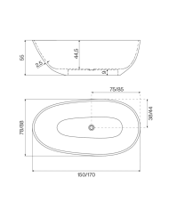 Baignoire Solid surface Shell - Cifial