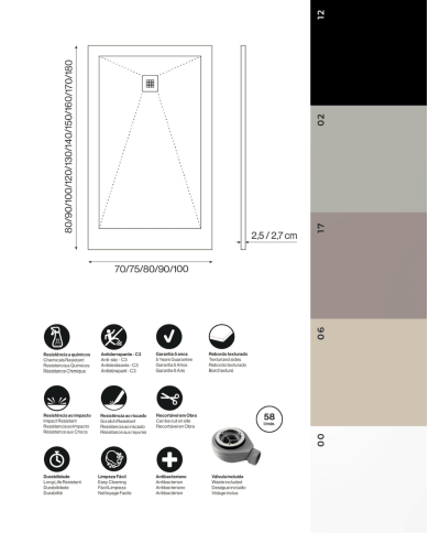 Receveur de douche Fresh - Cifial