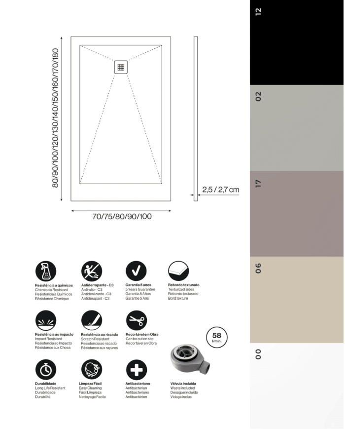 Receveur de douche Fresh - Cifial