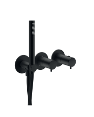 Façade douche thermostatique round 2 sorties - Ondyna