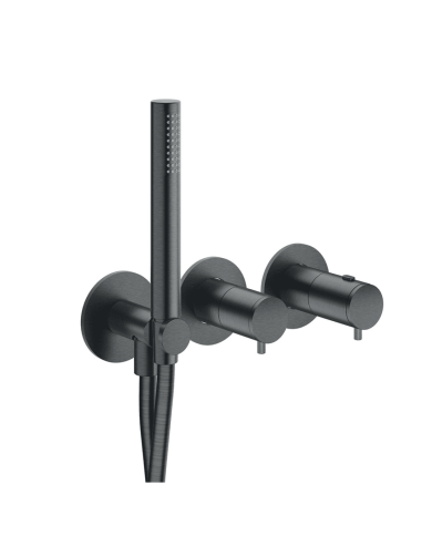 Façade douche thermostatique round 2 sorties - Ondyna