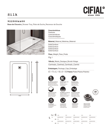 Receveur de douche Silk - Cifial