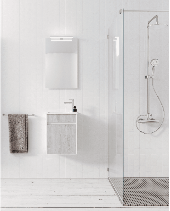 Composition meuble suspendu lave-mains XS - Cifial