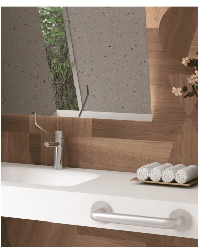 mélangeur lavabo cifial | Lounge haut rétro chrome or