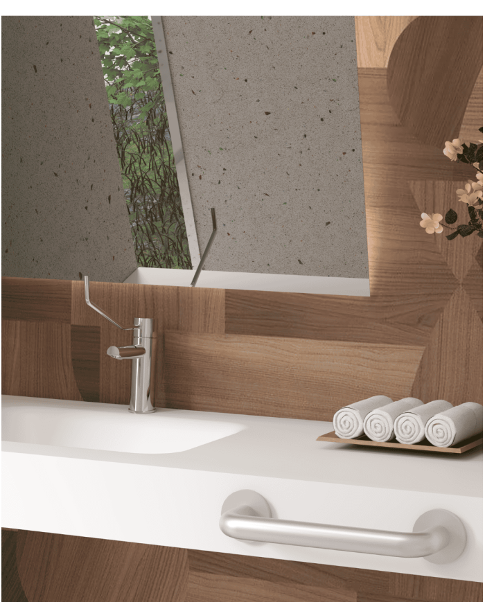 mélangeur lavabo cifial | Lounge haut rétro chrome or