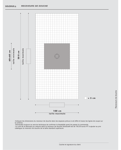 Receveur en céramique Solodue - Ondyna