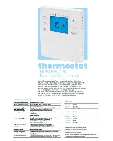 Radiateur Sèche serviette Miroir - Cosyart