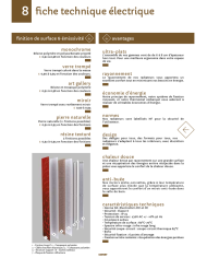 Radiateur Sèche serviette Monochrome éléctrique - Cosy art