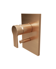 Façade douche mitigeur 2 sorties Omega - Ondyna