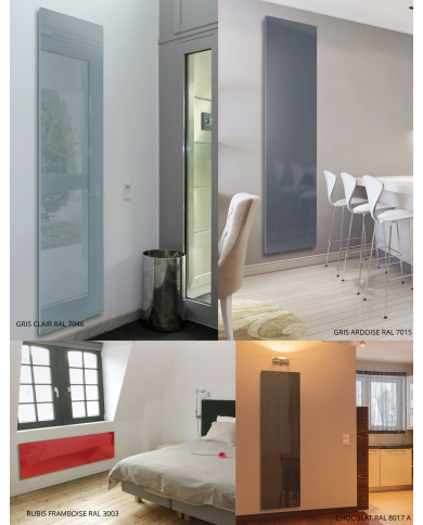 Radiateur Mixte Sèche serviette Verre trempé - Cosy art