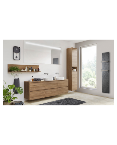 Radiateur électrique pierre naturelle graphite - Cosy art