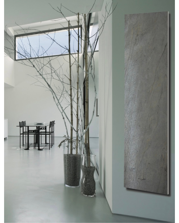 Radiateur mixte Sèche serviette pierre naturelle ardoise - Cosy art