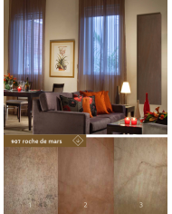 Radiateur mixte Sèche serviette pierre naturelle roche de mars - Cosy art