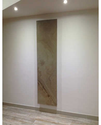 Radiateur eau chaude pierre naturelle tan beige - Cosy art