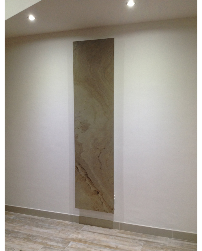 Radiateur eau chaude pierre naturelle tan beige - Cosy art