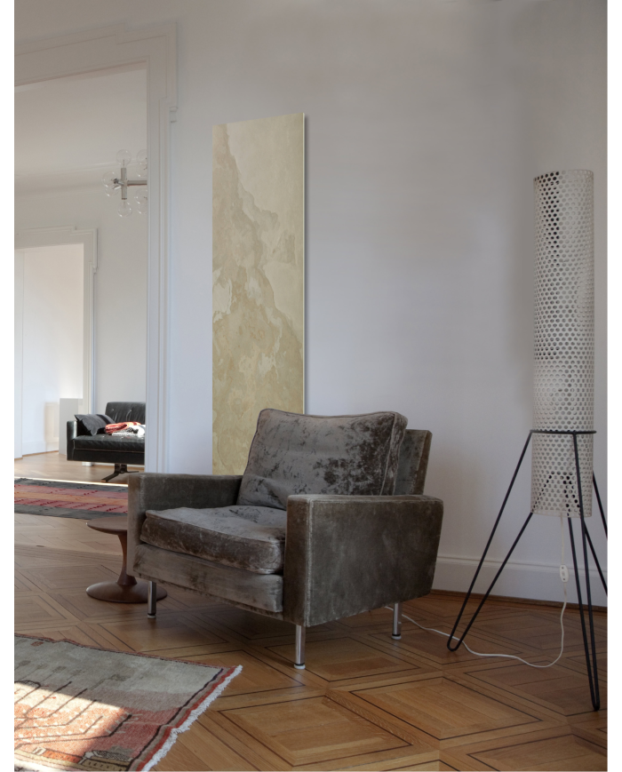 Radiateur eau chaude pierre naturelle tan beige - Cosy art