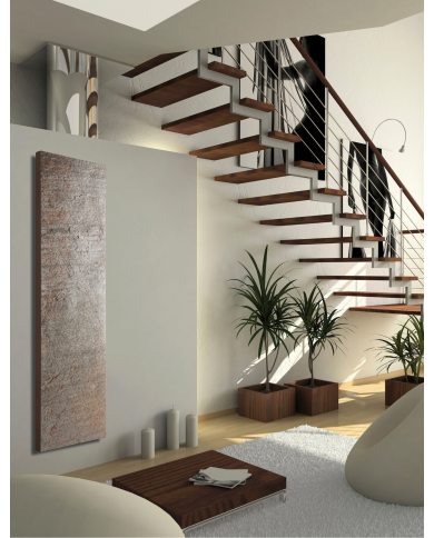 Radiateur eau chaude pierre naturelle cuprus - Cosy art