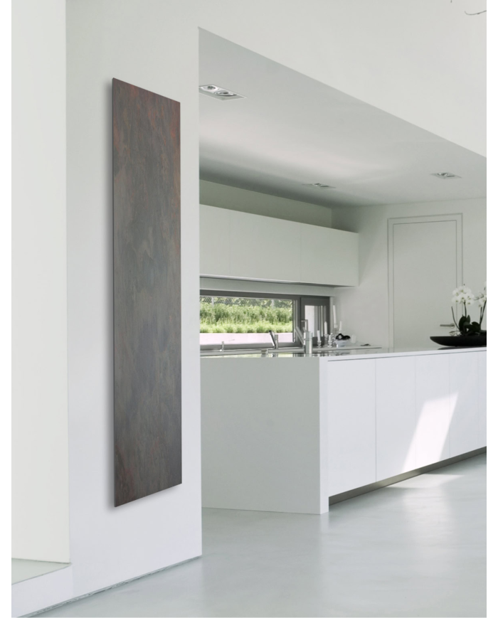 Radiateur eau chaude pierre naturelle lauzes - Cosy art