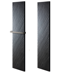 Radiateur eau chaude pierre naturelle graphite - Cosy art