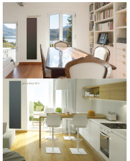 Radiateur eau chaude résine imitation pierre Graphite - Cosy art