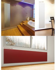 Radiateur eau chaude résine imitation pierre Graphite - Cosy art