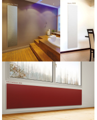 Radiateur eau chaude résine imitation pierre Graphite - Cosy art