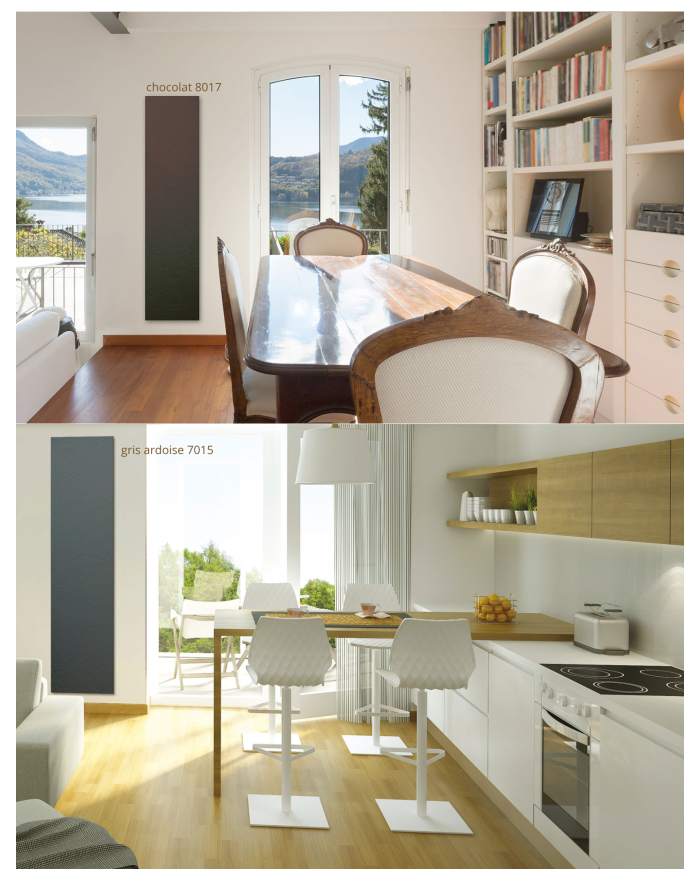 Radiateur électrique résine imitation pierre Ardoise - Cosy art