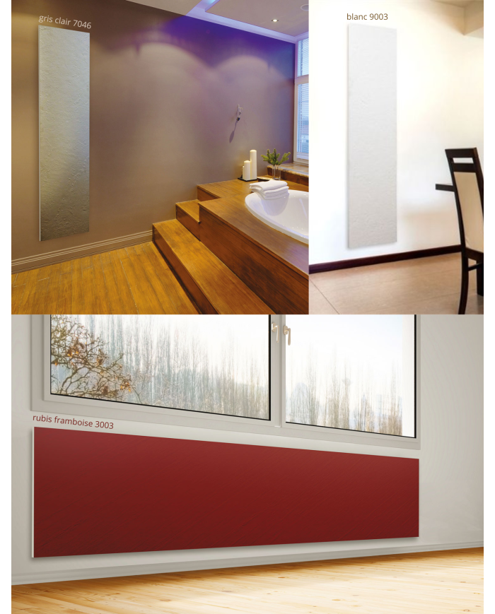 Radiateur électrique résine imitation pierre Ardoise - Cosy art