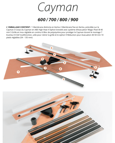 Caniveau Cayman Low 60/70/80/90 - Carrodrain