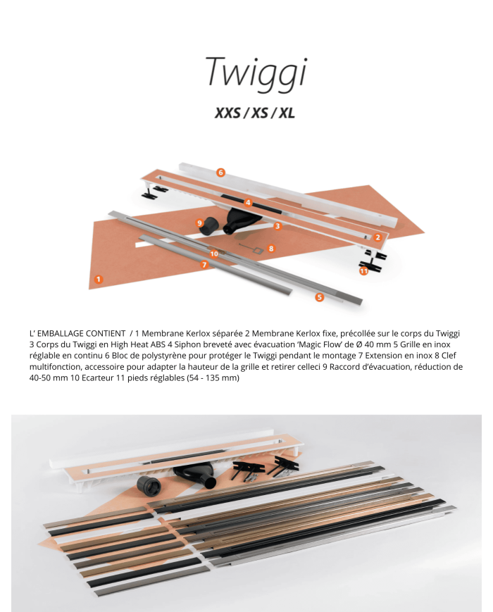 Caniveau Twiggi 70/80/100 - Carrodrain