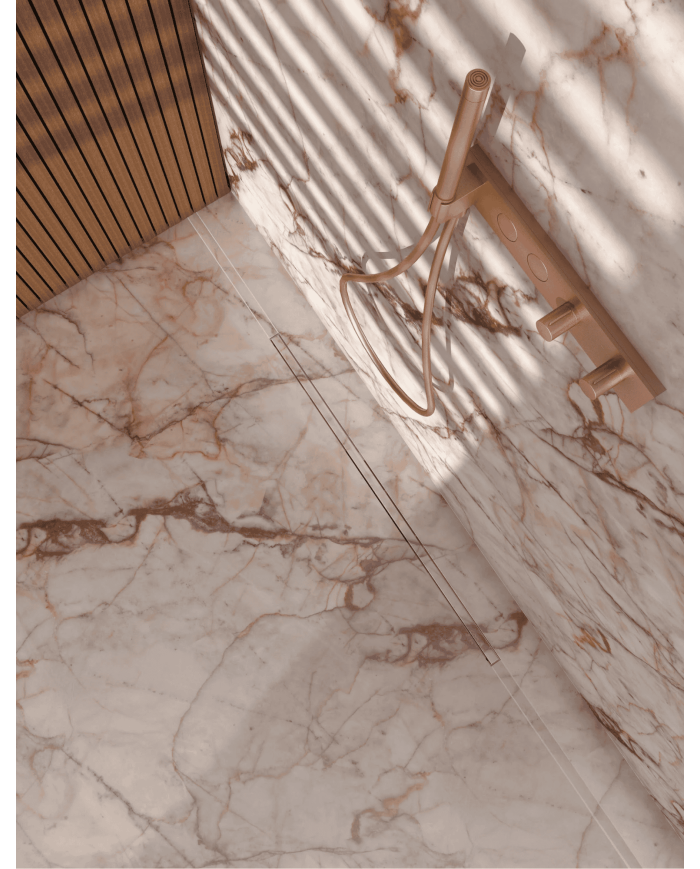 caniveau drain invisible carrodrain | 4 longueurs inox