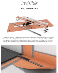 caniveau drain invisible carrodrain | 4 longueurs inox