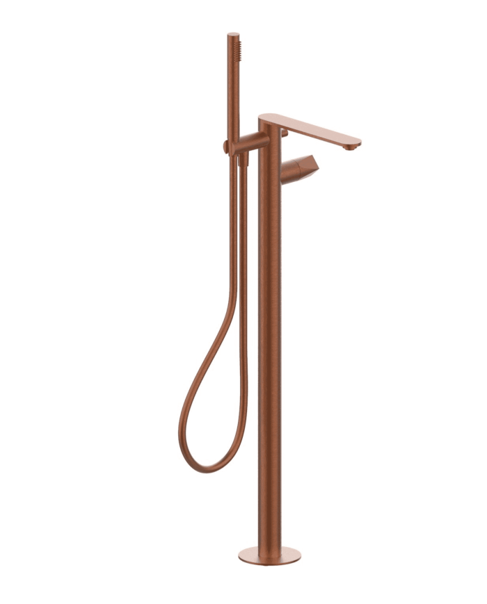 Kit mitigeur de bain au sol + douchette Aline - Frattini