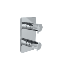 Façade douche thermostatique 2 sorties Foil - Ondyna