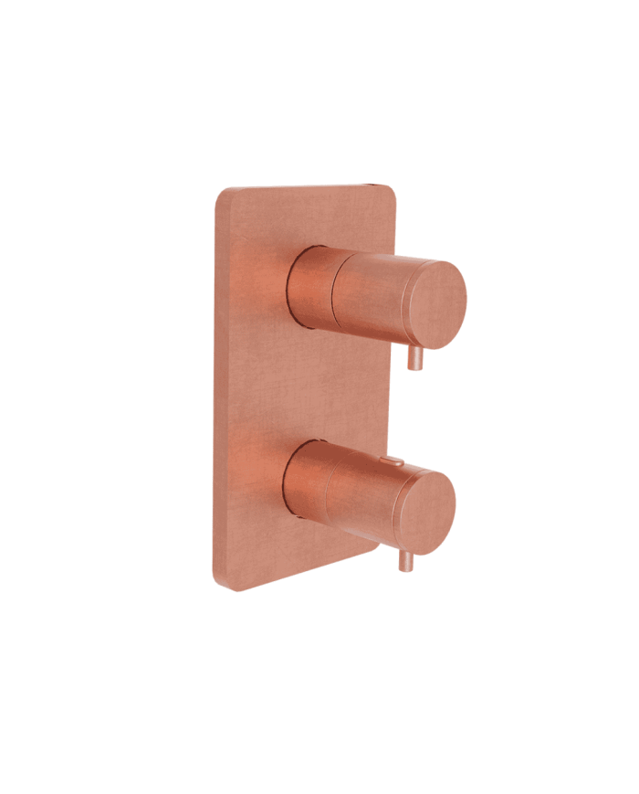 Façade douche thermostatique 2 sorties Foil - Ondyna