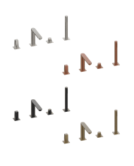 Mitigeur de bain sur gorge avec douchette et goulot Aline - Frattini